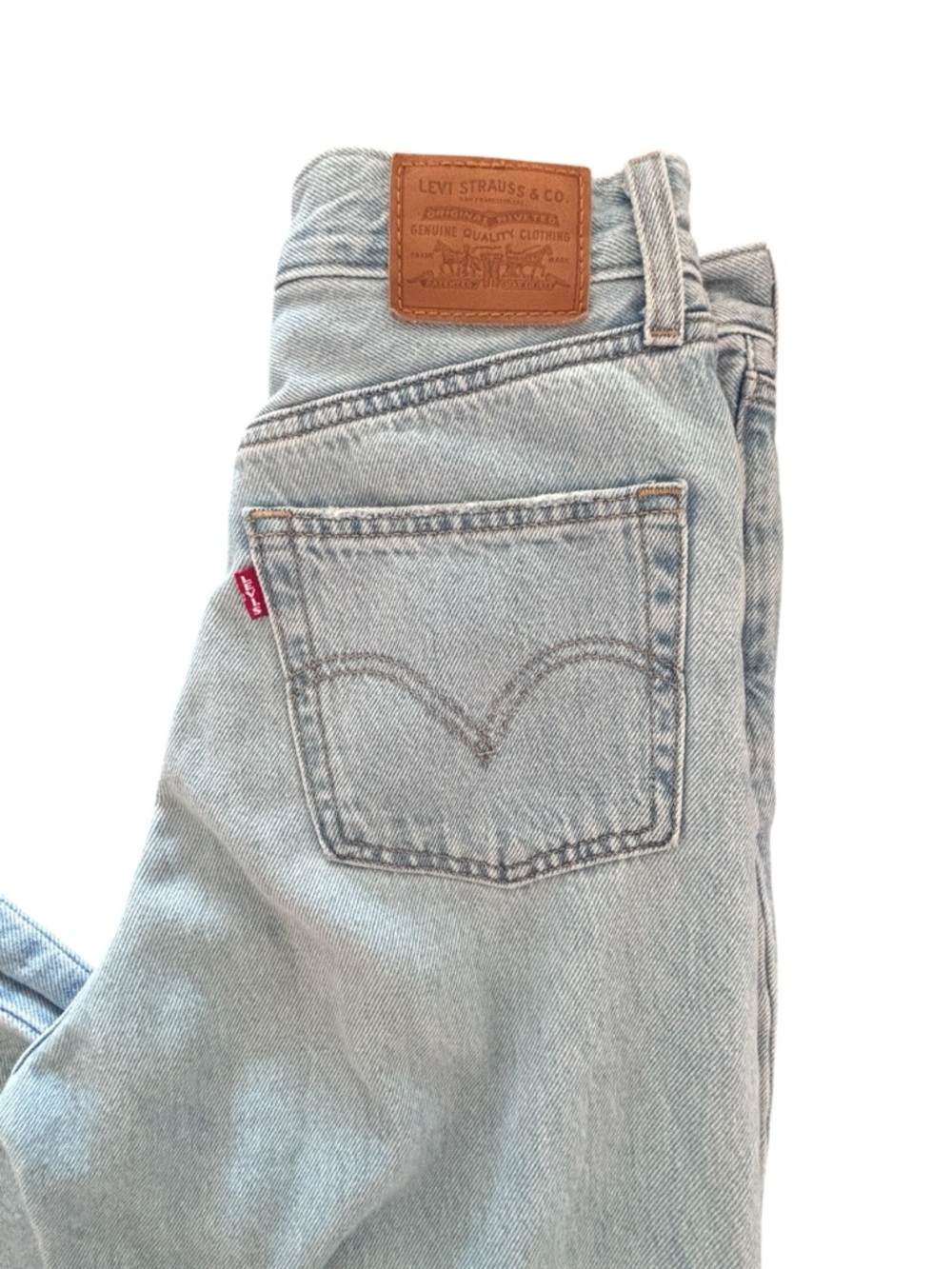 Levi’s Premium High Loose Light Wash Wide Leg Jeans Size 26